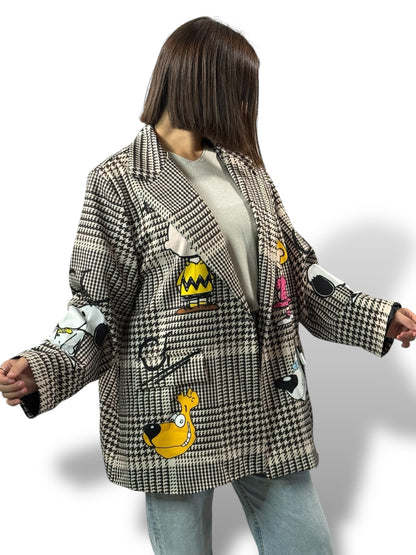 HAPINESS - VESTE OVERSIZE MOTIF SNOOPY JUSQU'A LA TAILLE 52