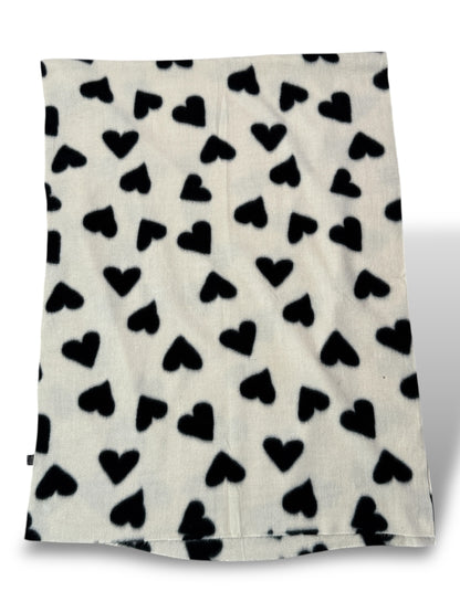 GRANDE ECHARPE MOTIF COEUR