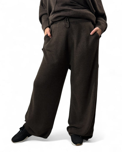 CLOE - ENSEMBLE EN MAILLE CHOCO JUSQU'A LA TAILLE 50