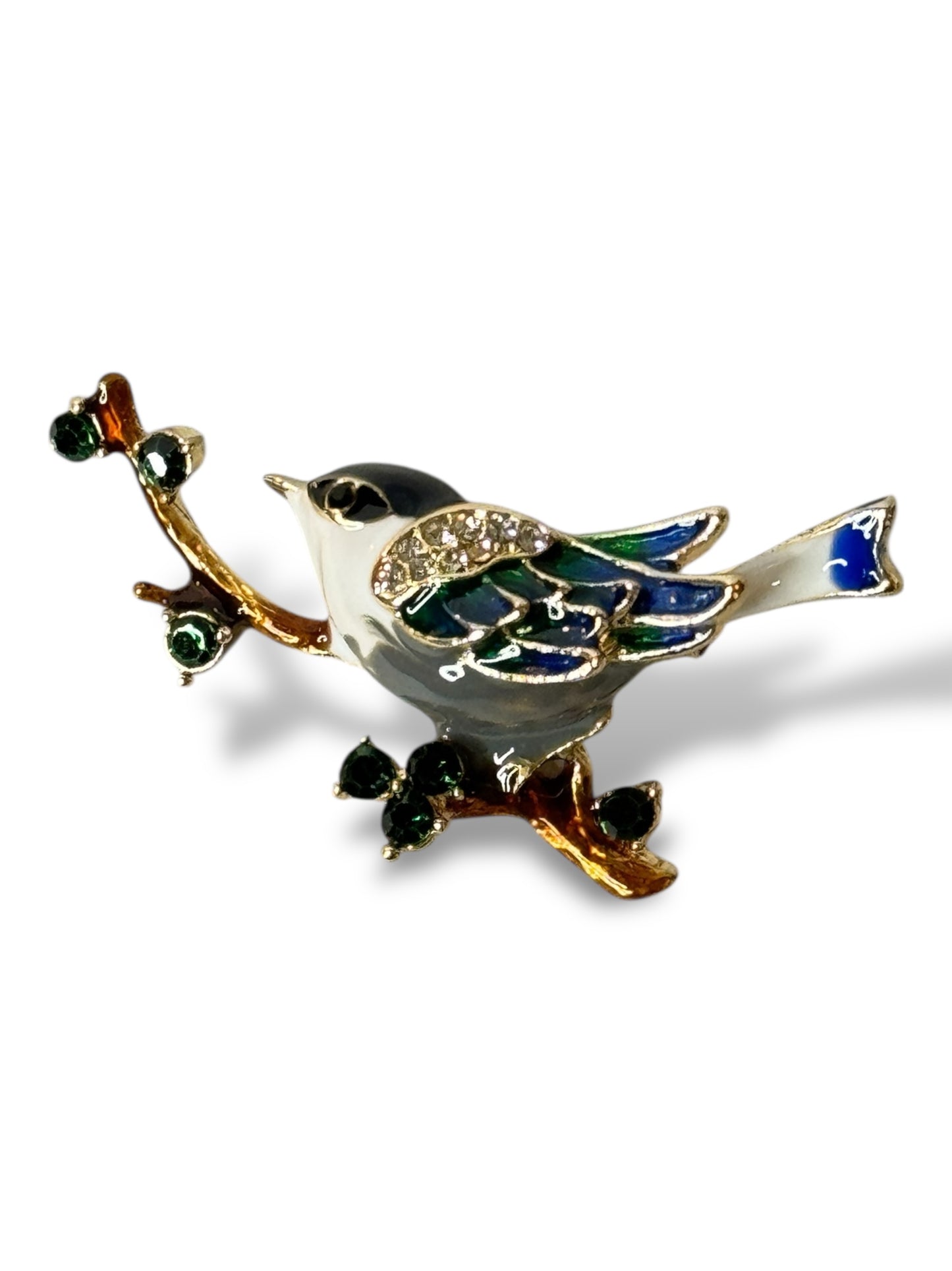 ROSSIGNOL - BROCHE TENDANCE AVEC STRASS