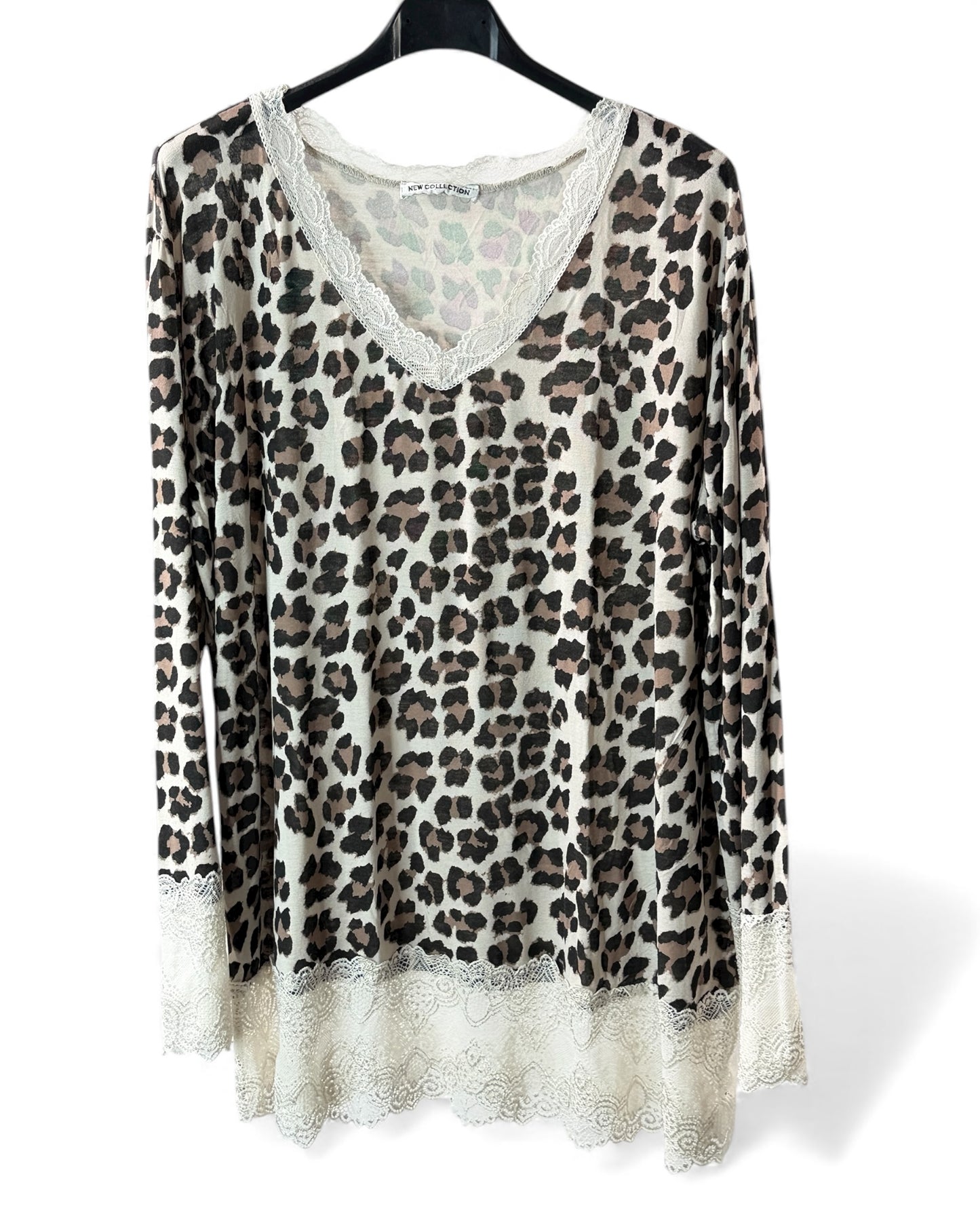 LOLA - TOP SOUS VÊTEMENT ROULEAU LEOPARD JUSQU'A LA TAILLE 54