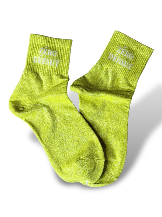CHAUSSETTES SCINTILLANTES ZERO DEFAUT VERT ANIS