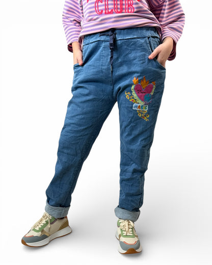 SANTIAGO - PANTALON JEAN SPORTSWEAR JUSQU'A LA TAILLE 46
