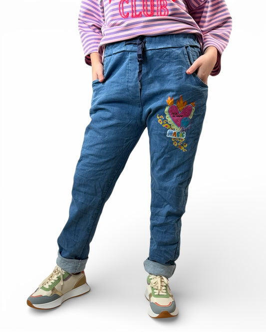 SANTIAGO - PANTALON JEAN SPORTSWEAR JUSQU'A LA TAILLE 46