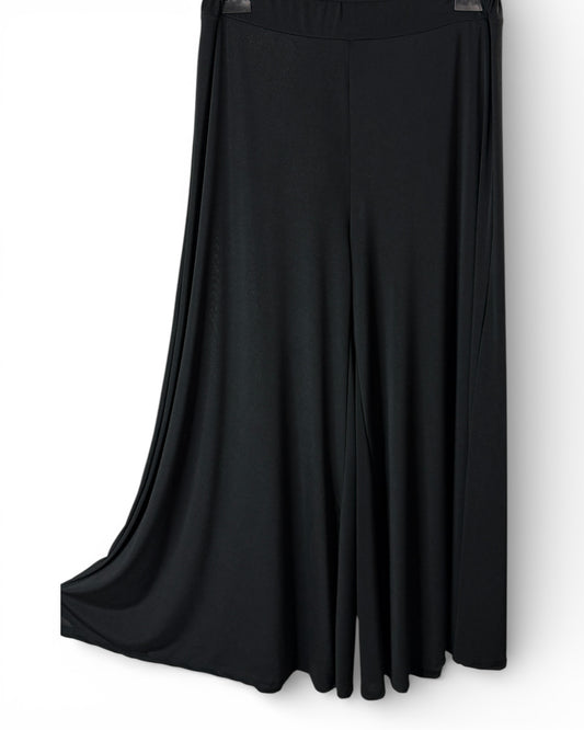 AGATHA - PANTALON PALAZZO NOIR TAILLE 46 A 54
