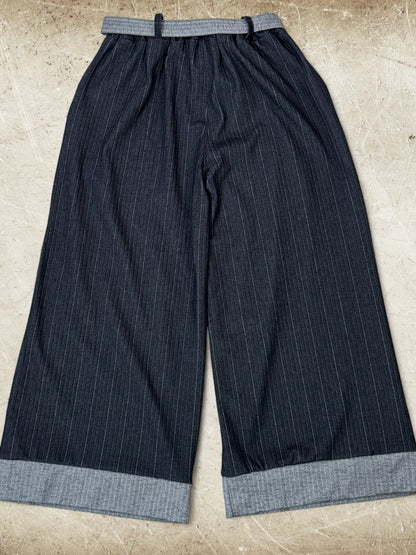 FRANCESCO - PANTALON MARINE A CHEVRONS TAILLE 48/50 A 54