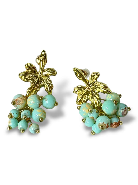 LUBERON - BOUCLES D'OREILLES RAISIN