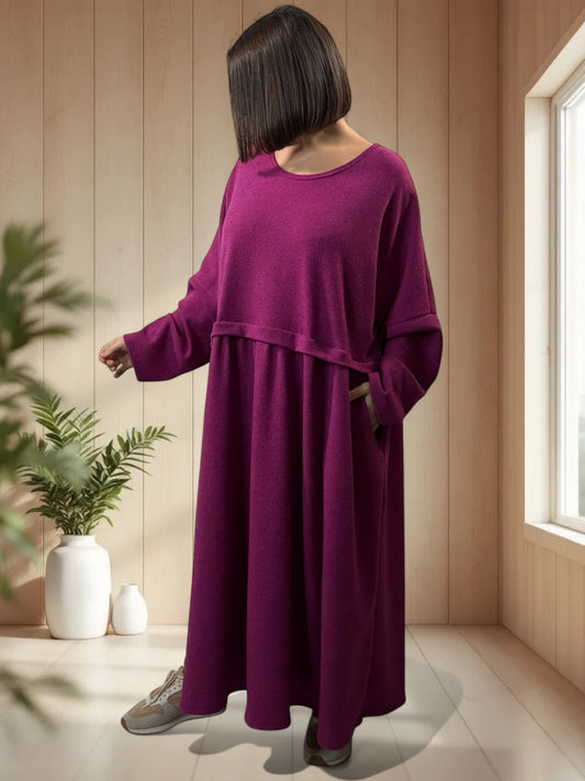 MADELINE - ROBE OVERSIZE CYCLAMEN JUSQU'A LA TAILLE 60