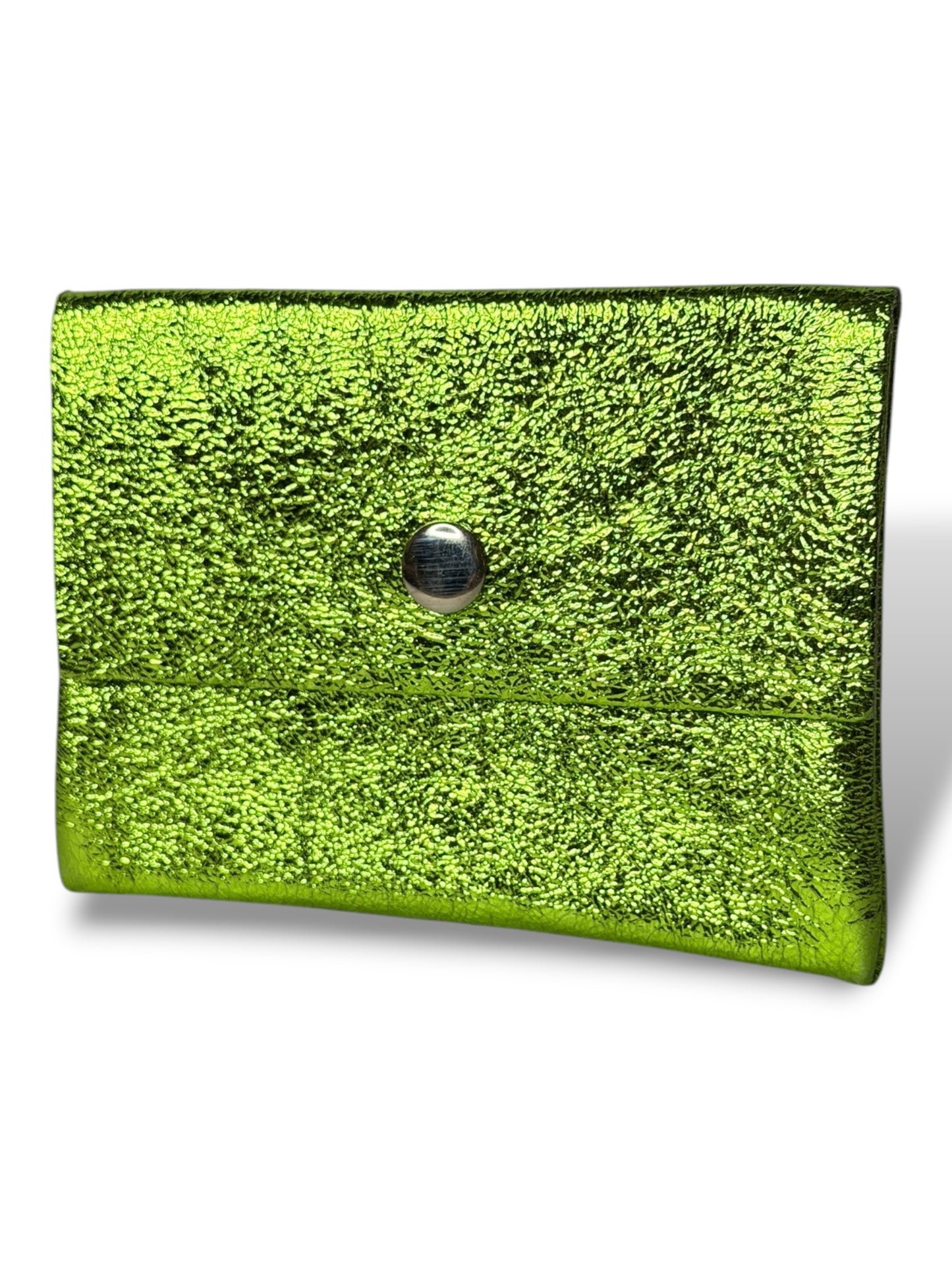 CARLO PORTE MONNAIE EN CUIR ANIS IRISE