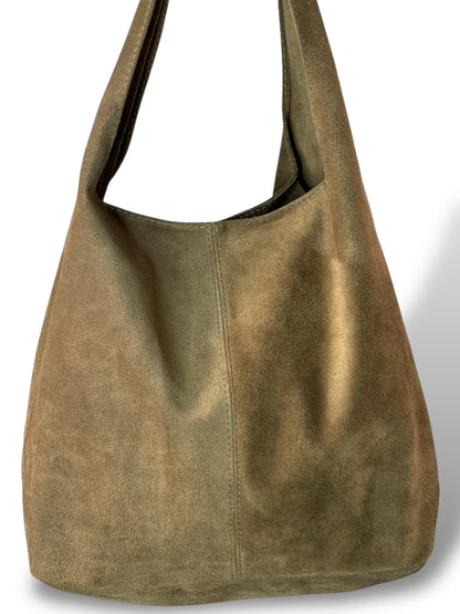 VANESSA - SAC EN DAIM TAUPE