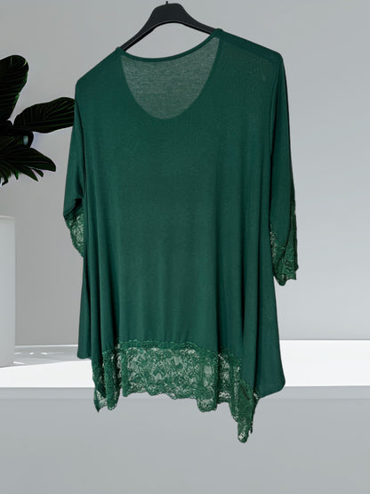 CINDY - TOP VERT TAILLE 46 A 56/58