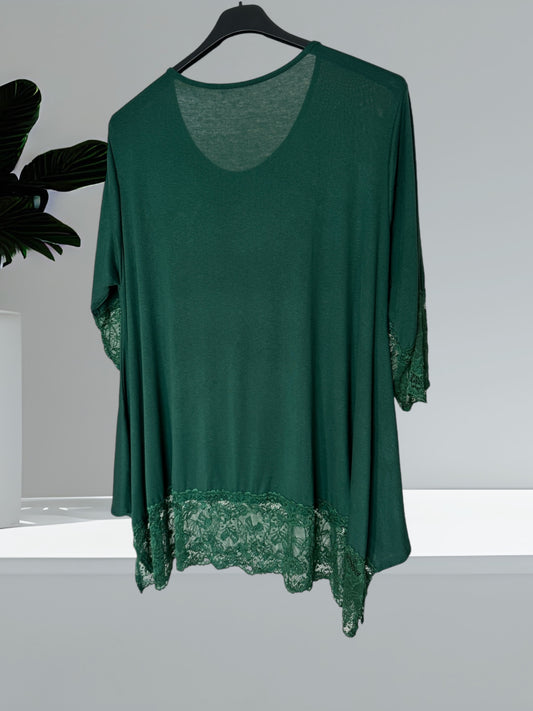 CINDY - TOP VERT TAILLE 46 A 56/58