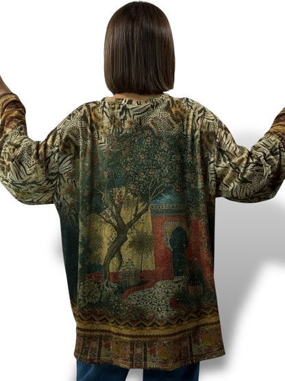 MARYLIN - TOP OVERSIZE FLUIDE SCINTILLANT JUSQU'A LA TAILLE 54