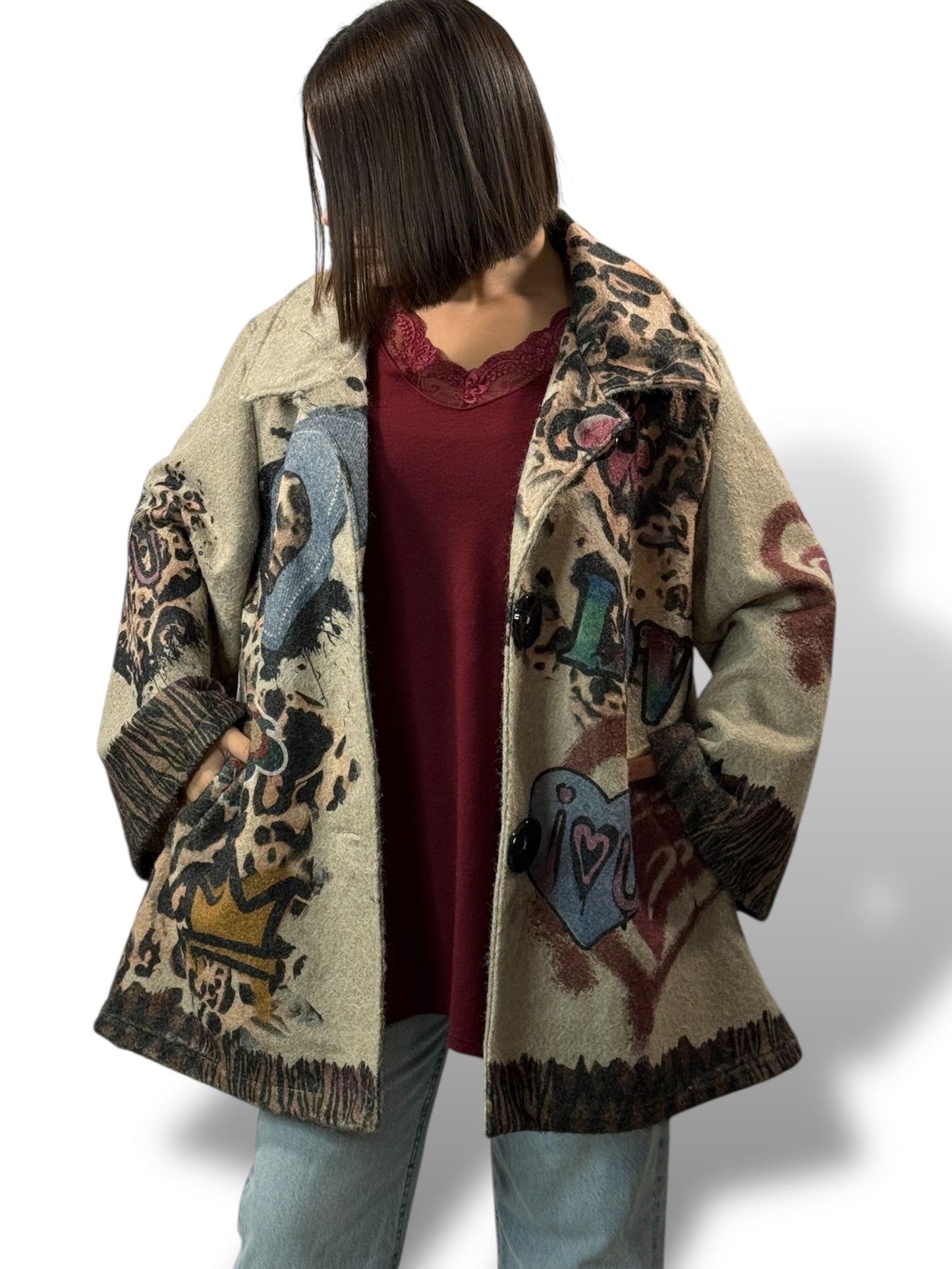 HELENA - VESTE OVERSIZE JUSQU'A LA TAILLE 52