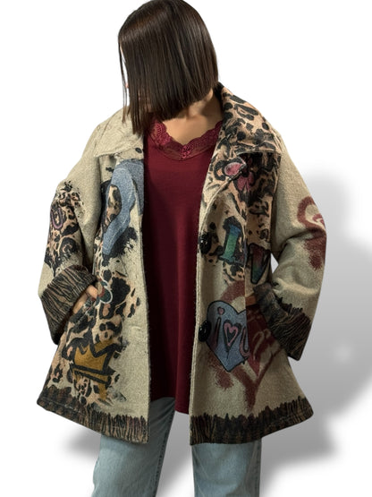 HELENA - VESTE OVERSIZE JUSQU'A LA TAILLE 52