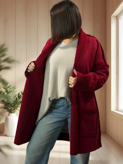 FREDERICO - VESTE ROUGE OVERSIZE JUSQU'A LA TAILLE 52