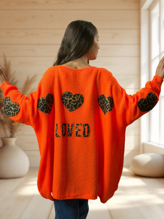 RAPHAEL - PULL ORANGE JUSQU'A LA TAILLE 54/56