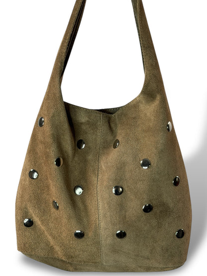 VANESSA - SAC EN DAIM TAUPE