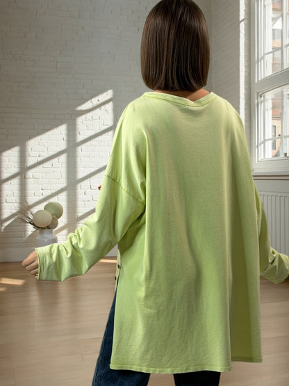 STEFANIA - TEE-SHIRT VERT JUSQU'A LA TAILLE 52/54