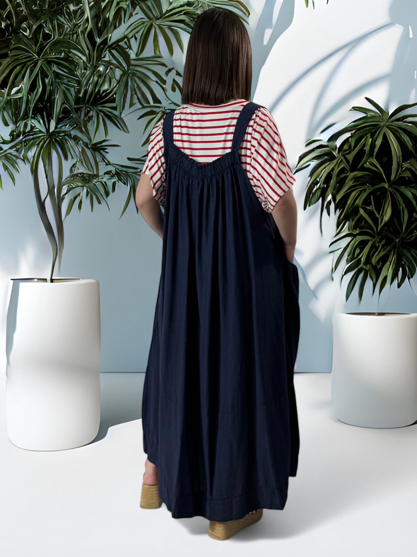 INGRID - ROBE MARINE JUSQU'A LA TAILLE 56