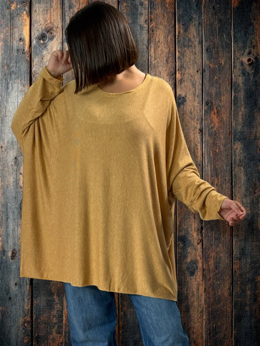 CAPRIO - PULL VANILLE EN MAILLE FLUIDE JUSQU'A LA TAILLE 54