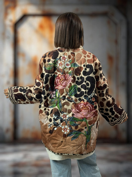 KAREN - VESTE OVERSIZE MATELASSEE JUSQU'A LA TAILLE 52