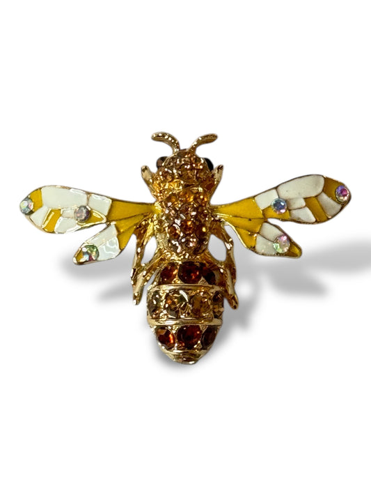 ABEILLE - BROCHE AVEC STRASS TENDANCE