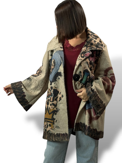 HELENA - VESTE OVERSIZE JUSQU'A LA TAILLE 52
