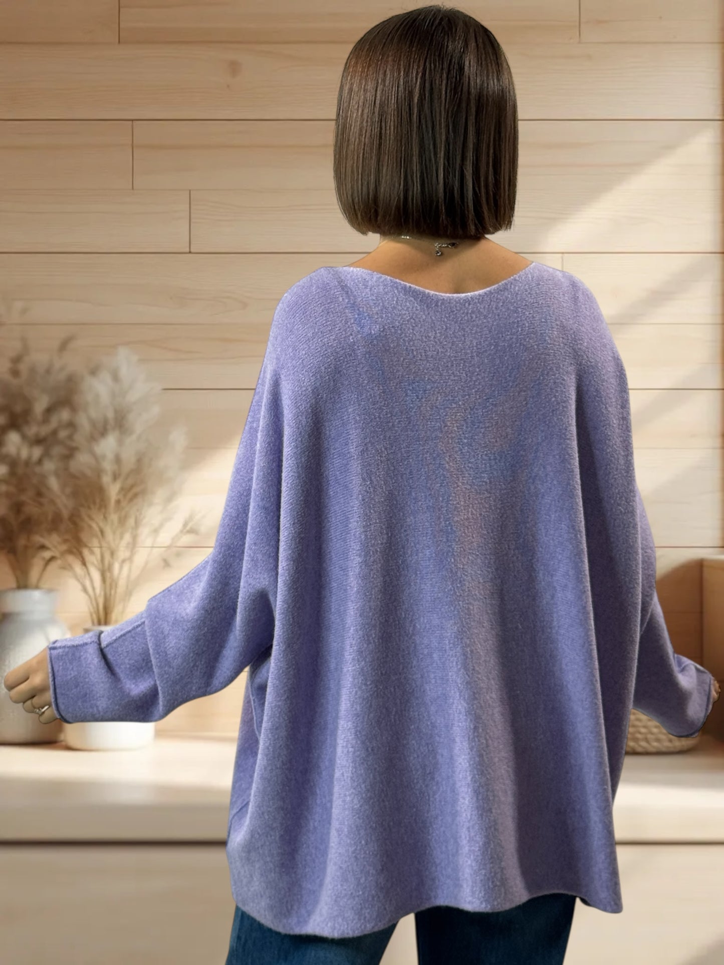 PALOMA - PULL OVERSIZE LAVANDE JUSQU'A LA TAILLE 56 (Copie)