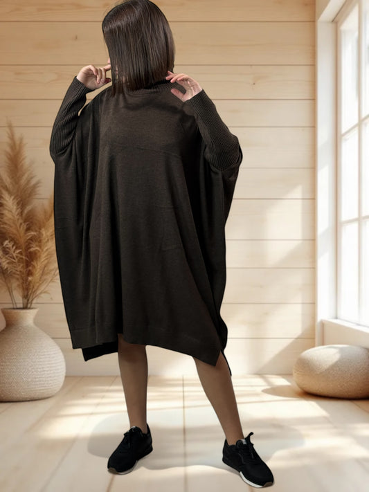 MARISOL - ROBE CHOCO OVERSIZE EN MAILLE JUSQU'A LA TAILLE 56