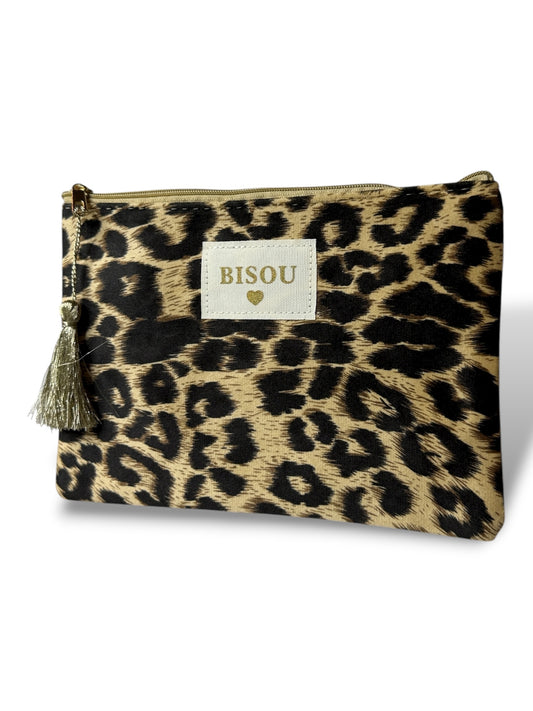 POCHETTE BISOU LEOPARD BEIGE