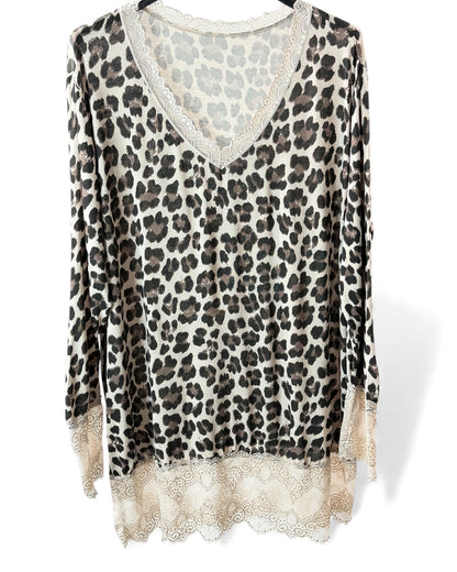 LOLITA - TOP SOUS VÊTEMENT ROULEAU LEOPARD JUSQU'A LA TAILLE 54/56