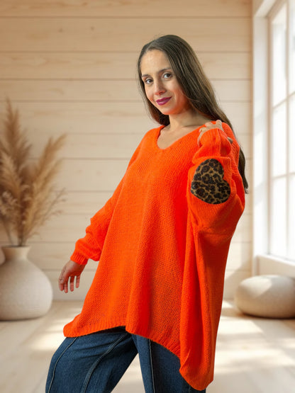 RAPHAEL - PULL ORANGE JUSQU'A LA TAILLE 54/56