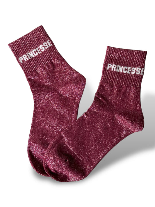 CHAUSSETTES SCINTILLANTES PRINCESSE ROSE