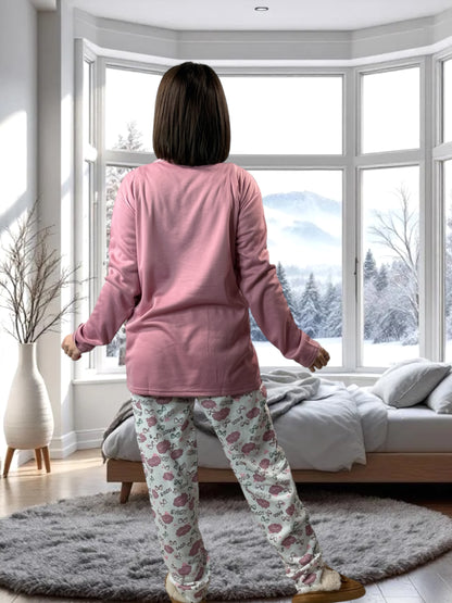 CARLITA - PYJAMA ROSE CHAUD 50/52