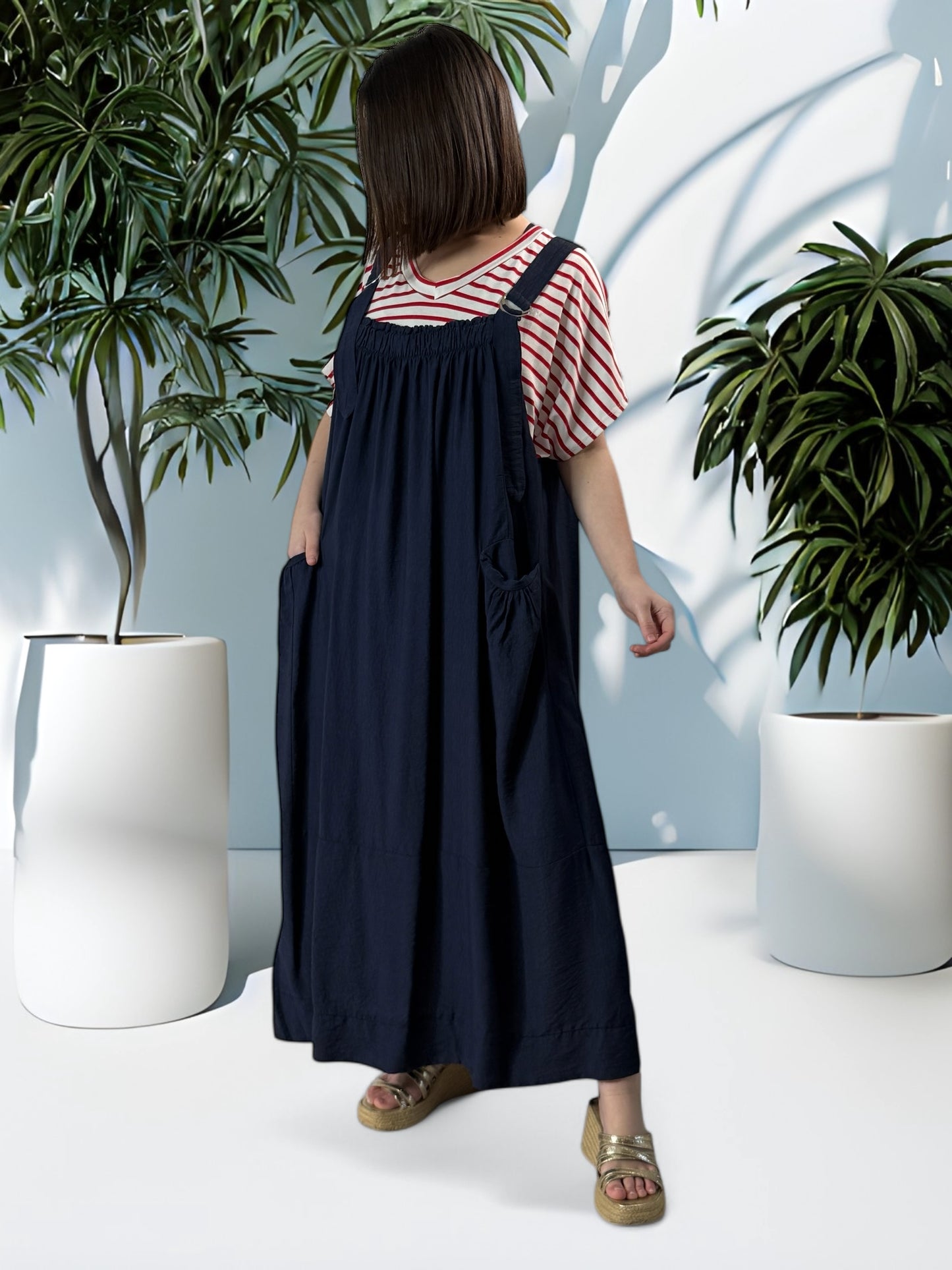 INGRID - ROBE MARINE JUSQU'A LA TAILLE 56