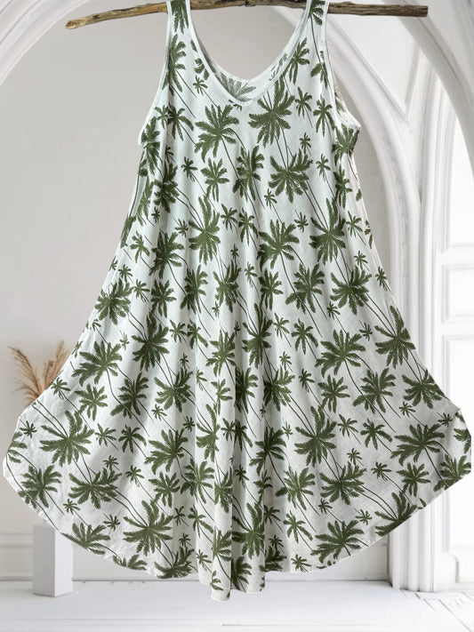 OLIVIA - ROBE PALMIER KAKI JUSQU'A LA TAILLE 58/60