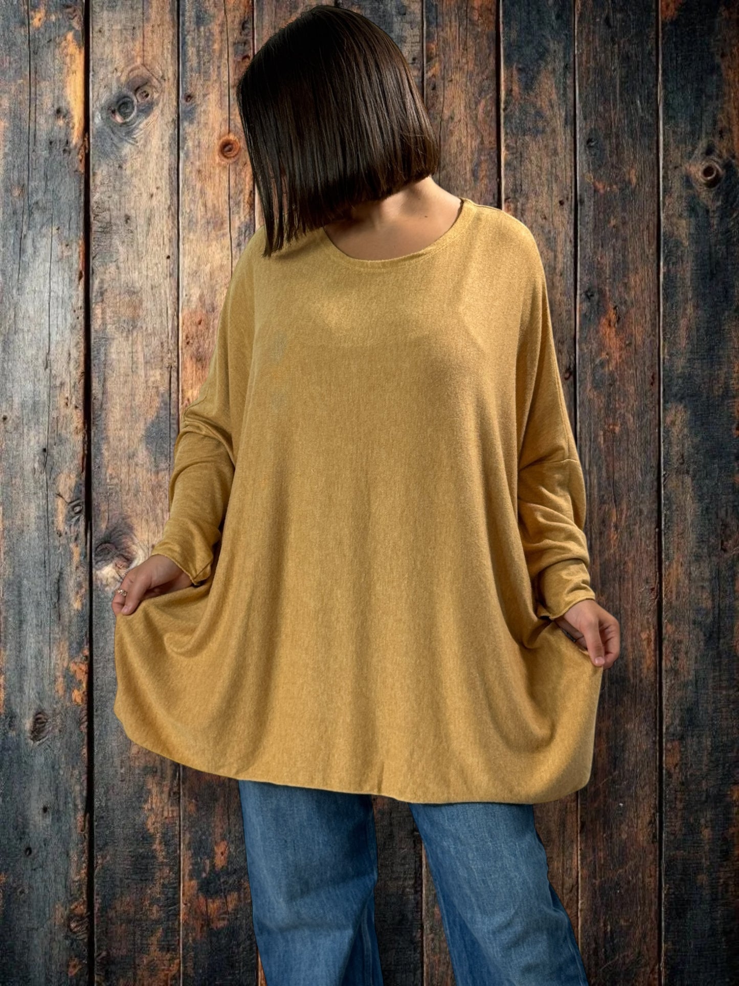 CAPRIO - PULL VANILLE EN MAILLE FLUIDE JUSQU'A LA TAILLE 54