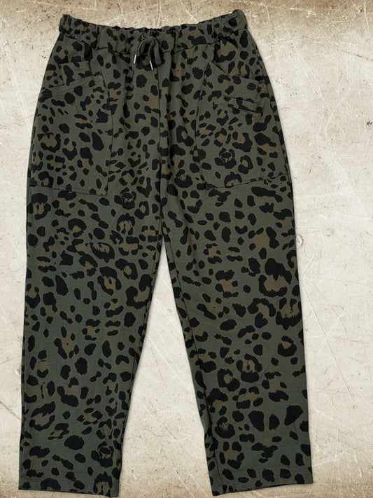 DIEGO - PANTALON SPORTSWEAR LEOPARD KAKI TAILLE 46 A 50/52
