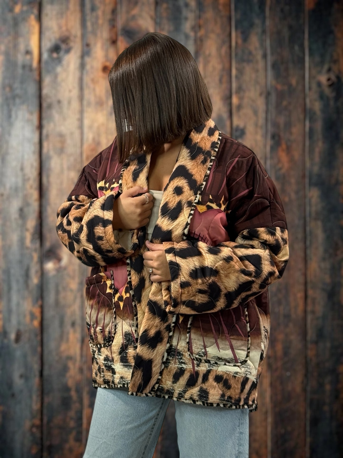 KAREN - VESTE OVERSIZE MATELASSEE JUSQU'A LA TAILLE 52