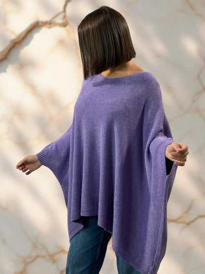 NICKO - PULL OVERSIZE LILAS JUSQU'A LA TAILLE 60