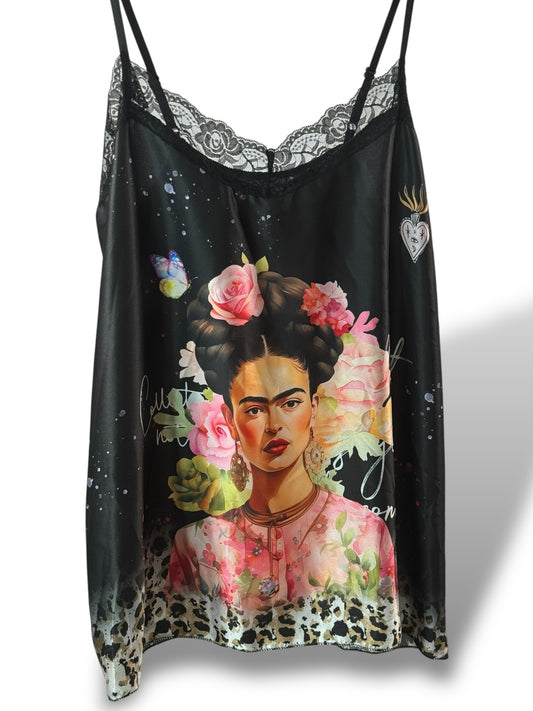 SERENA - TOP A MOTIF FRIDA KAHLO