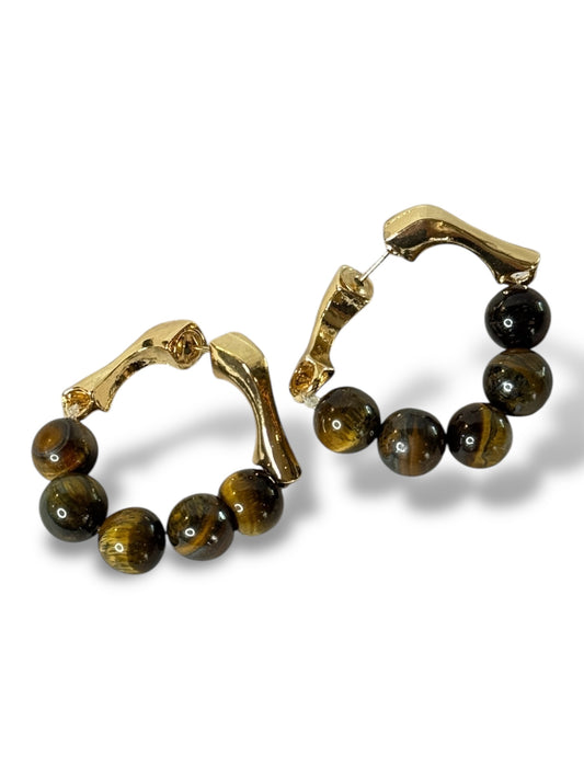 SEVERINE - BOUCLES D'OREILLES AVEC PERLE