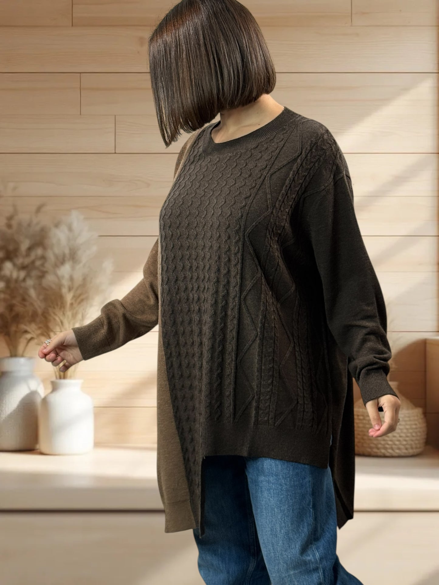 NIKITA REF4 - PULL OVERSIZE EN MAILLE JUSQU'A LA TAILLE 54