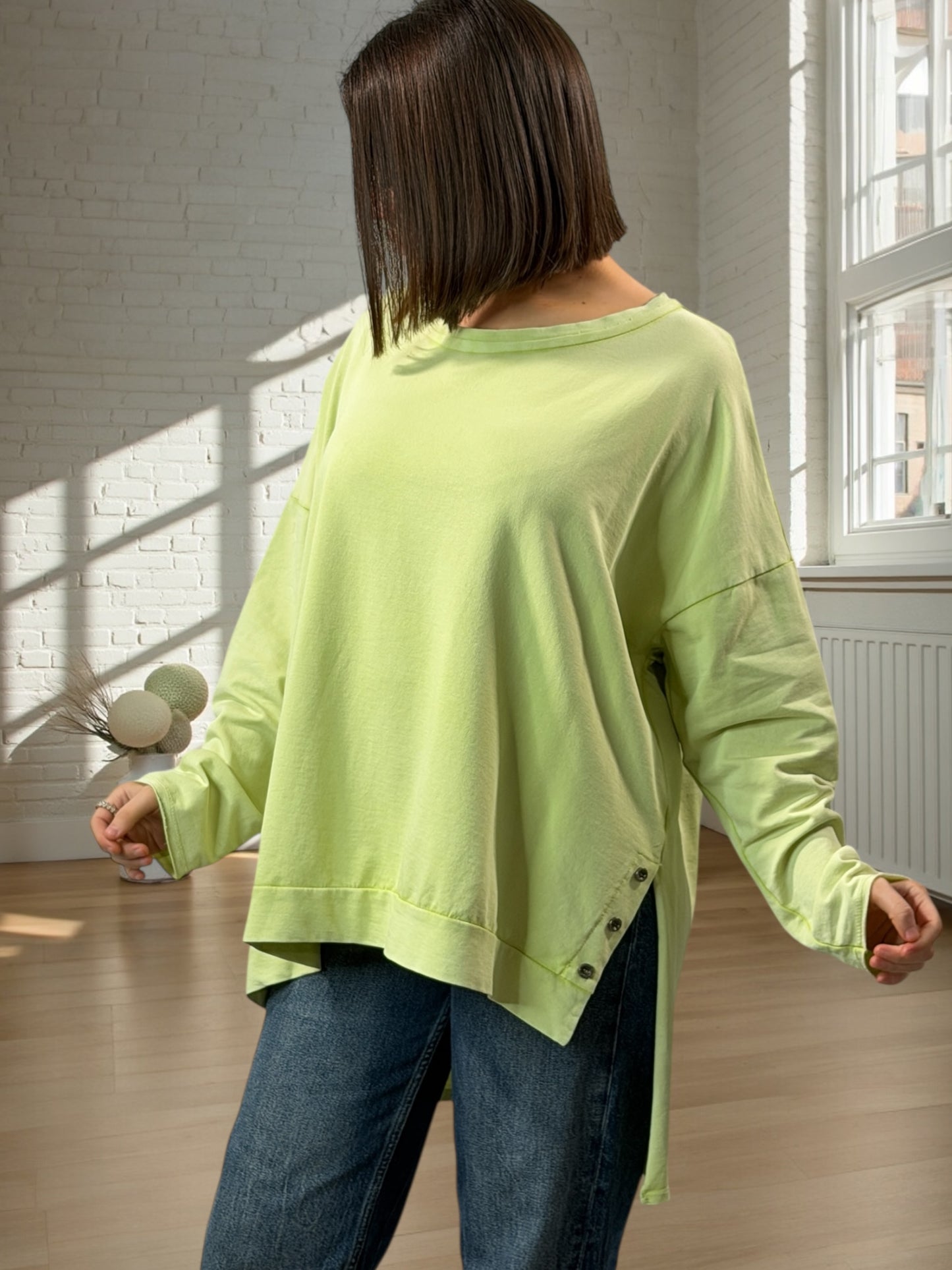 STEFANIA - TEE-SHIRT VERT JUSQU'A LA TAILLE 52/54