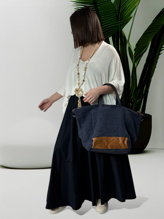BRADLEY - SAC CABAS MARINE EN TOILE