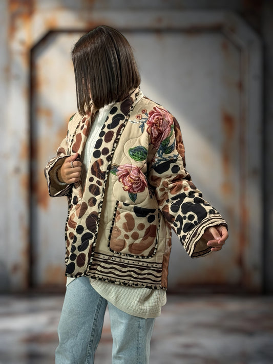 KAREN - VESTE OVERSIZE MATELASSEE JUSQU'A LA TAILLE 52