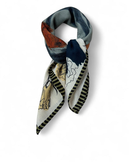 JULIETTE REF6 - PETIT FOULARD A MOTIF