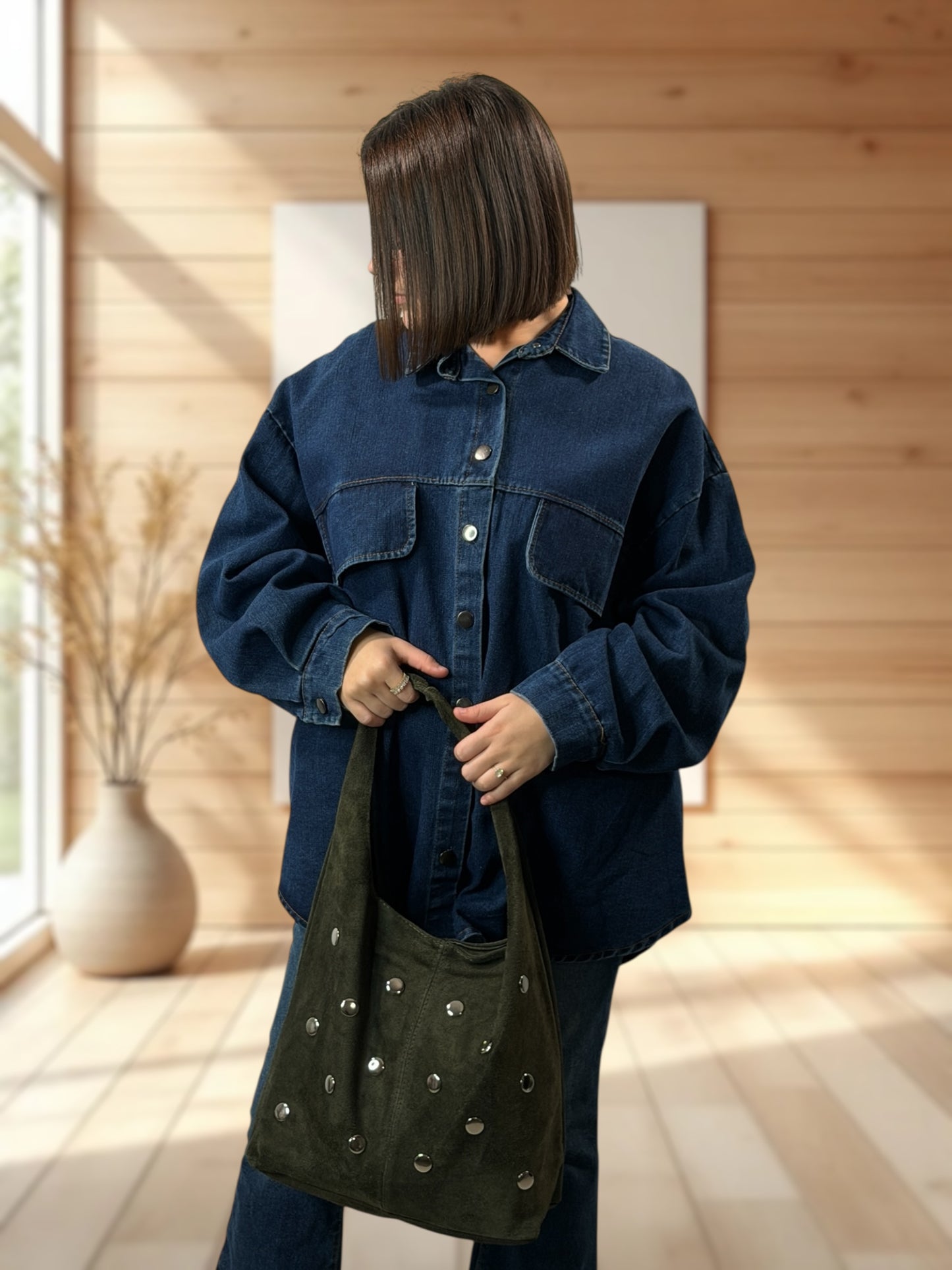 VANESSA - SAC EN DAIM KAKI