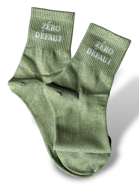 CHAUSSETTES SCINTILLANTES ZERO DEFAUT VERT CLAIR